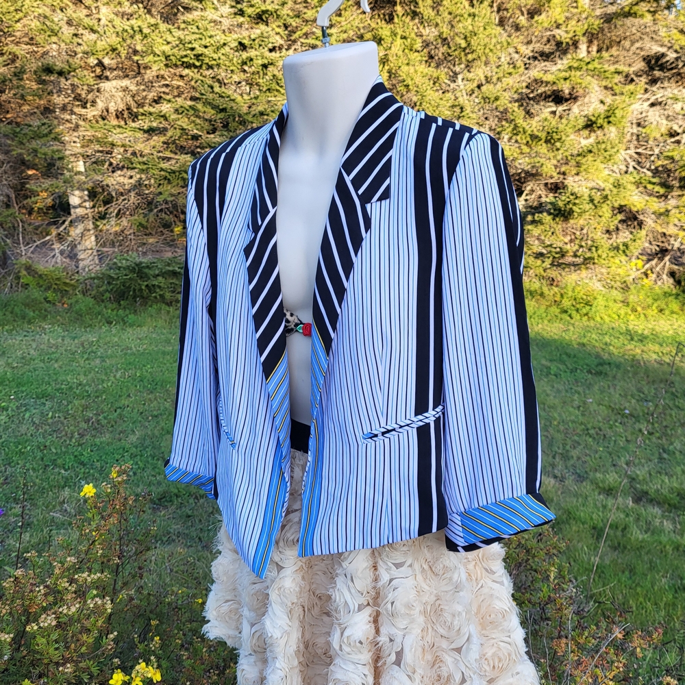 "Mixed Stripes" BIANCA Chic Striped Women's Blazer